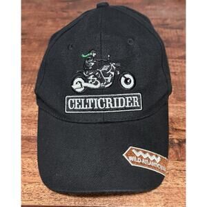Celtic Rider Black Strap Back Adjustable Hat Cap